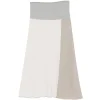 Fusta midi Lorena Antoniazzi Colourblock beige