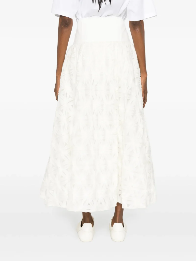 Alternative view of Fusta midi Simkhai Floral ecru