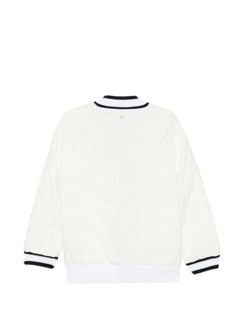 Alternative view of Jacheta Lorena Antoniazzi Quilted V-neck alb