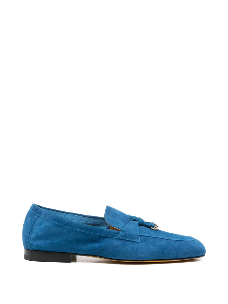 Loafers Doucal's Salf Suede Tassel albastru