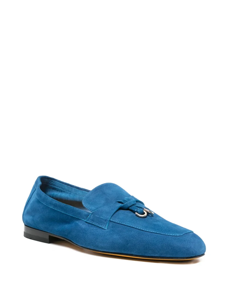 Alternative view of Loafers Doucal's Salf Suede Tassel albastru