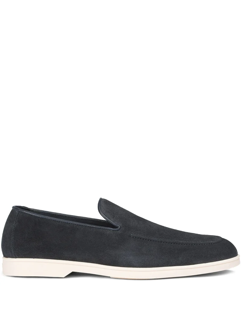 Loafers Doucal's Suede bleumarin