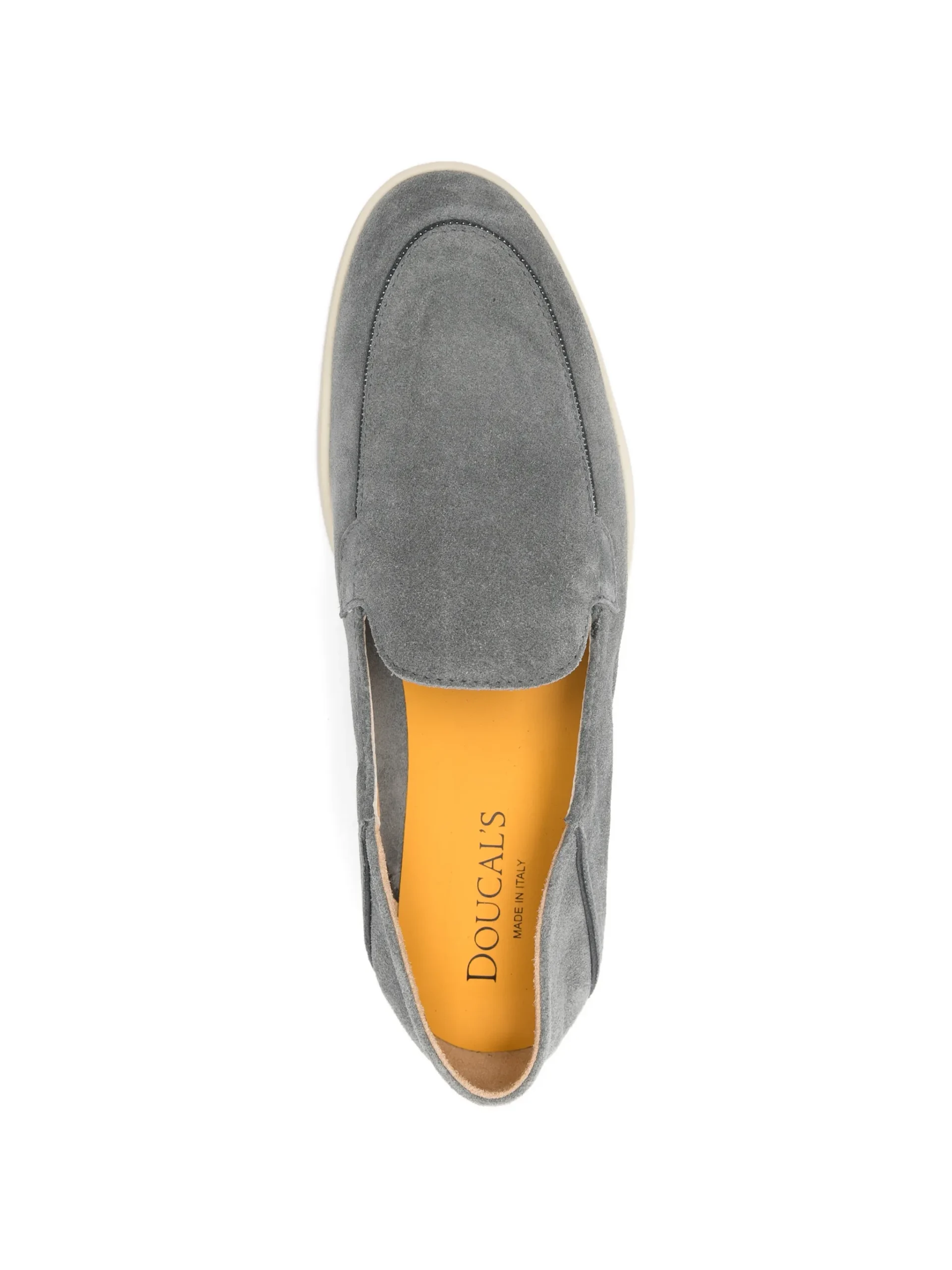 Mocasini Doucal's Noara Topstitched gri - imagine 4