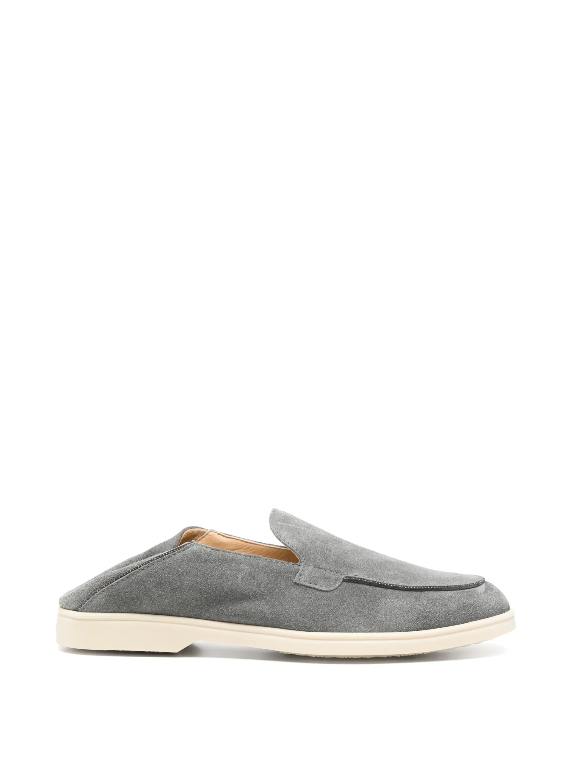 Mocasini Doucal's Noara Topstitched gri - imagine 3