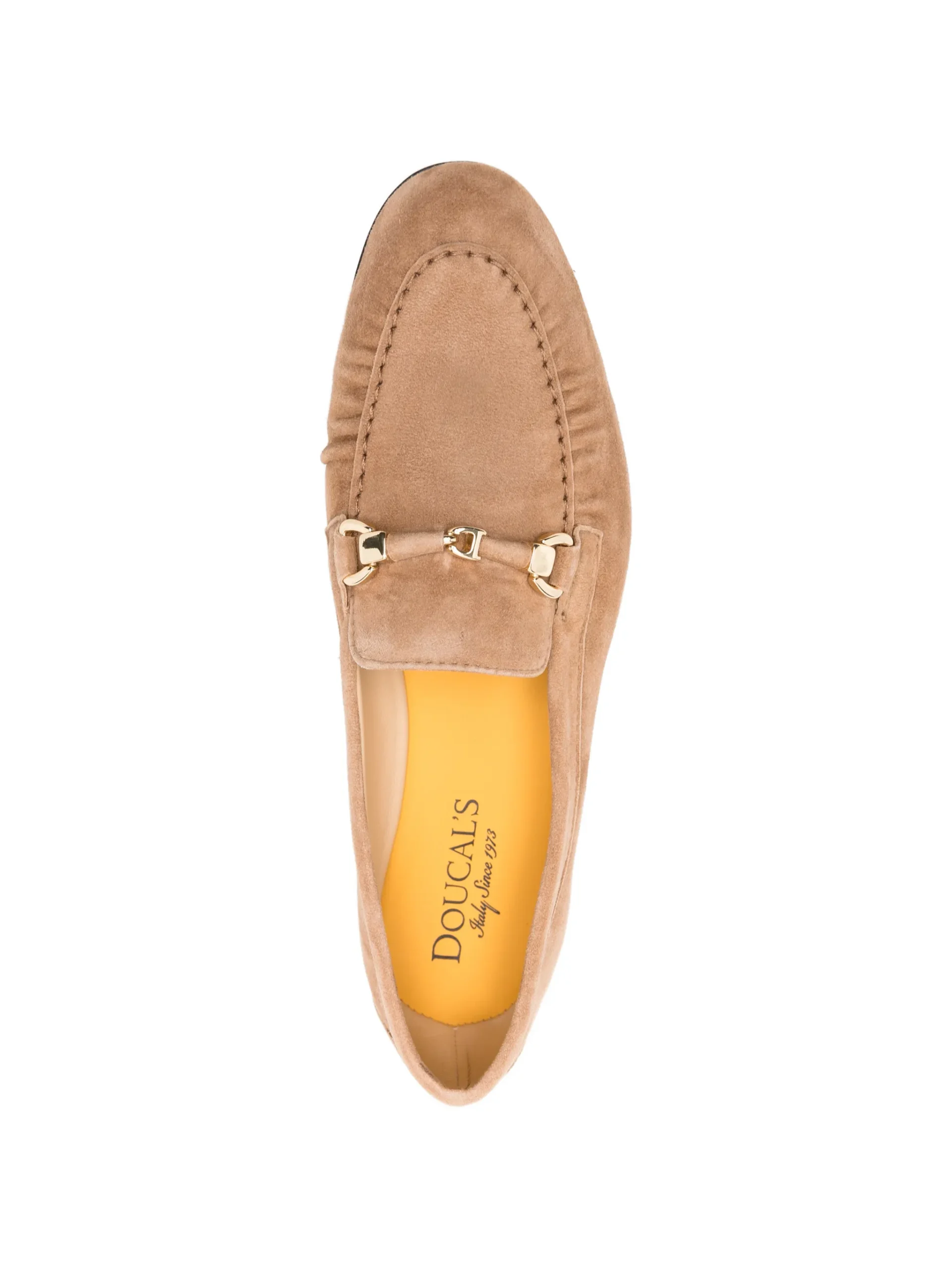Mocasini Doucal's Suede Hardware bej - imagine 4