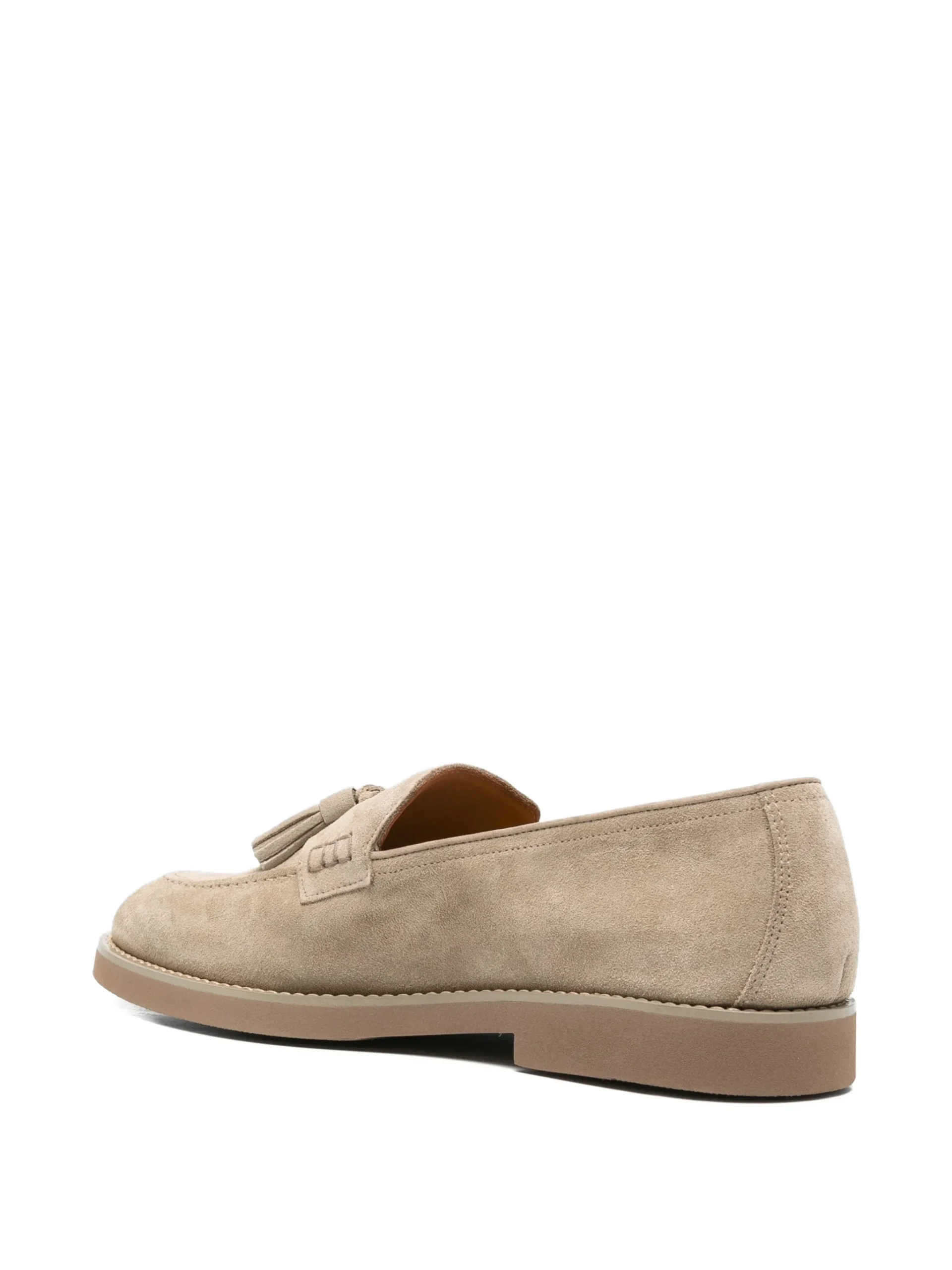 Mocasini Doucal's Tassel Suede bej - imagine 2