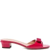 Mules Ferragamo 30mm Vanilla rosu