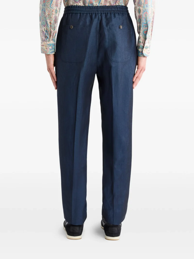 Alternative view of Pantaloni ETRO Drawstring-Waist bleumarin