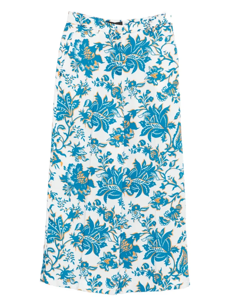 Pantaloni ETRO Floral albastru