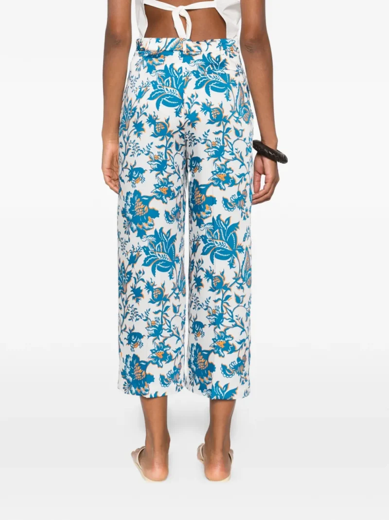 Alternative view of Pantaloni ETRO Floral albastru