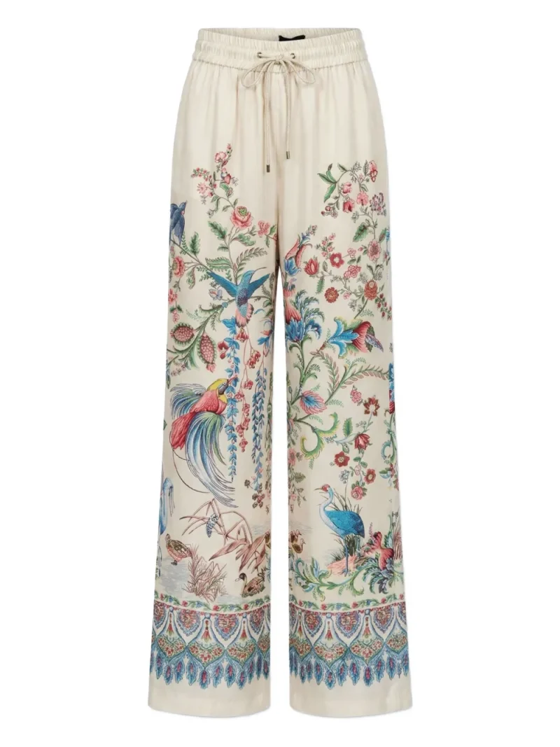 Pantaloni ETRO Floral-Print bej