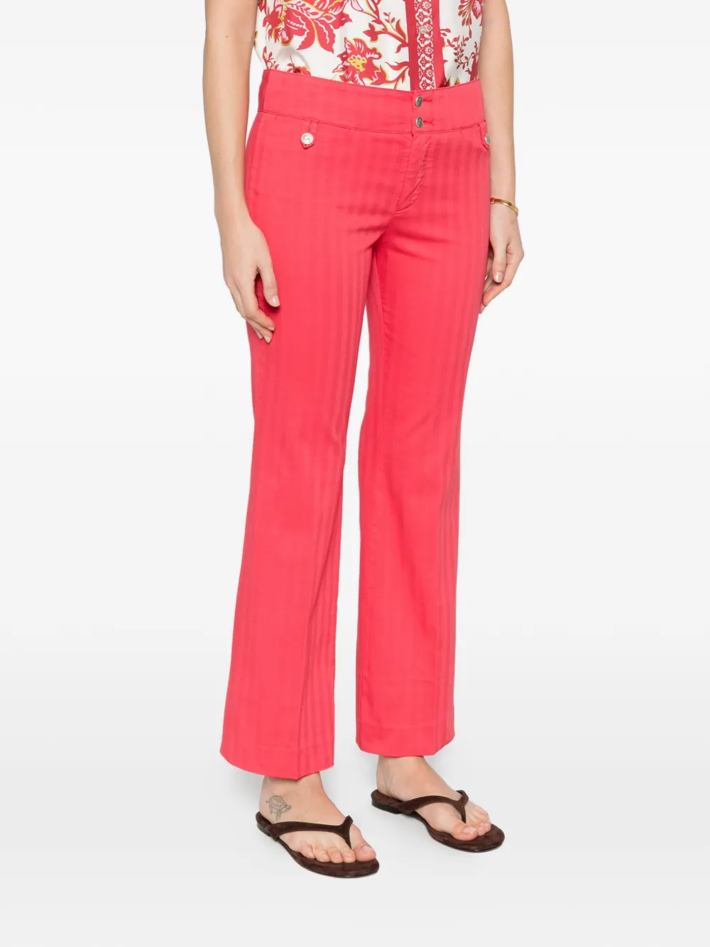 Pantaloni ETRO Front-Poket Straight corai - imagine 5