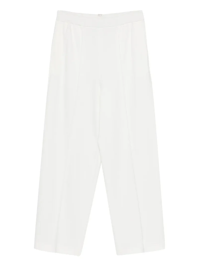 Pantaloni Fabiana Filippi Elasticated-Waist alb