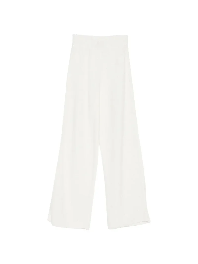 Pantaloni Fabiana Filippi Knitted alb