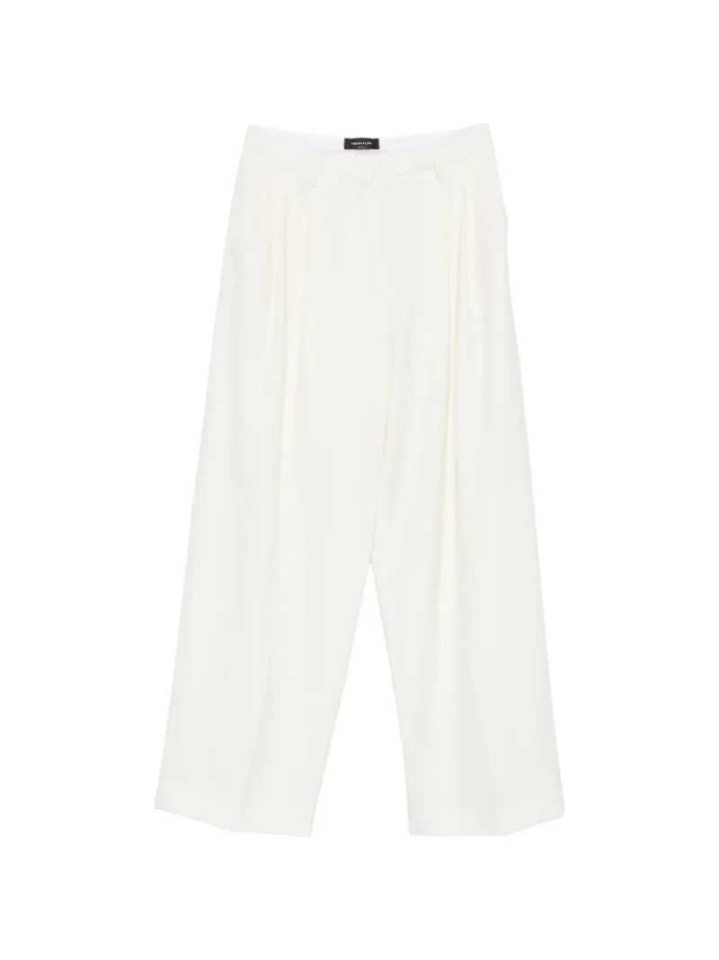 Pantaloni Fabiana Filippi Pleated alb