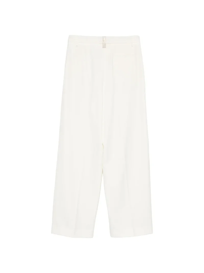 Alternative view of Pantaloni Fabiana Filippi Pleated alb