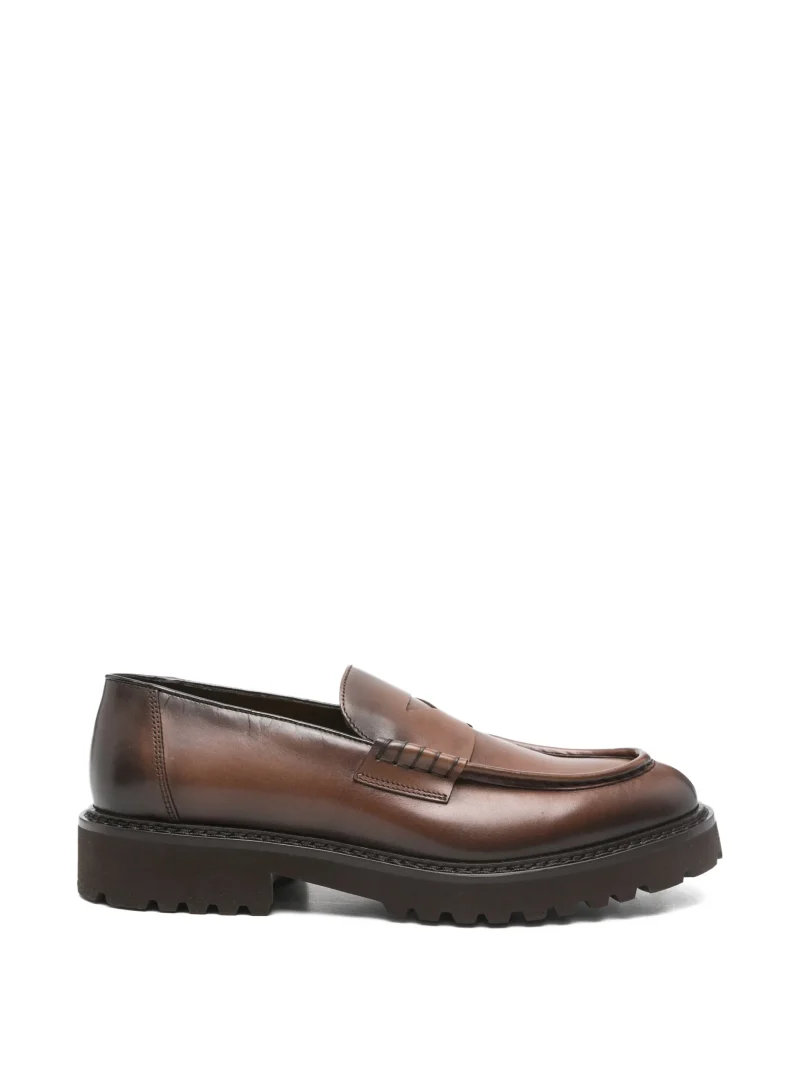 Pantofi Doucal's Penny Loafers maro