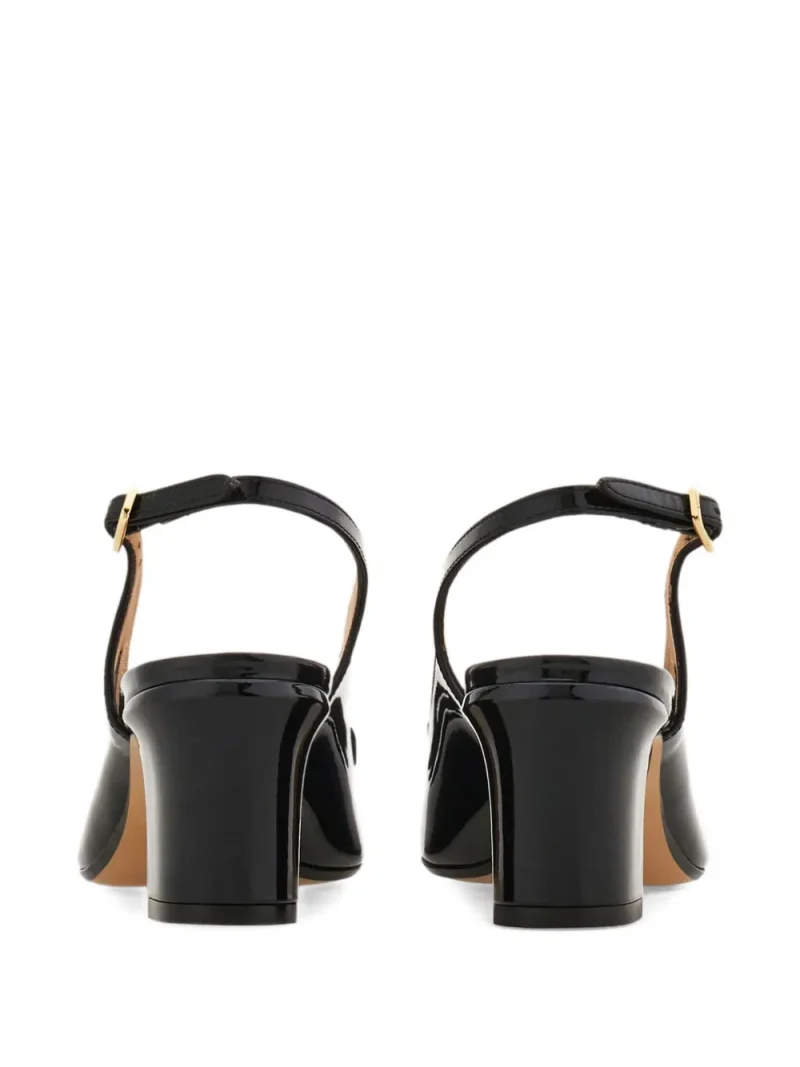Alternative view of Pantofi Ferragamo 50mm Vara Bow-Detail Slingback negru