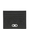 Portcard Ferragamo Logo-Embossed negru