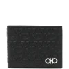 Portofel Ferragamo Logo-Pattern negru