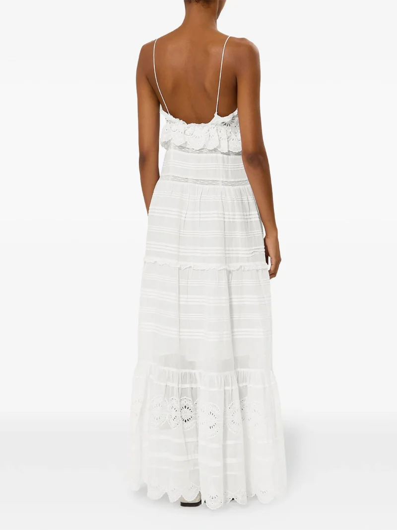 Alternative view of Rochie Marant Etoile Paule lace tiered alb