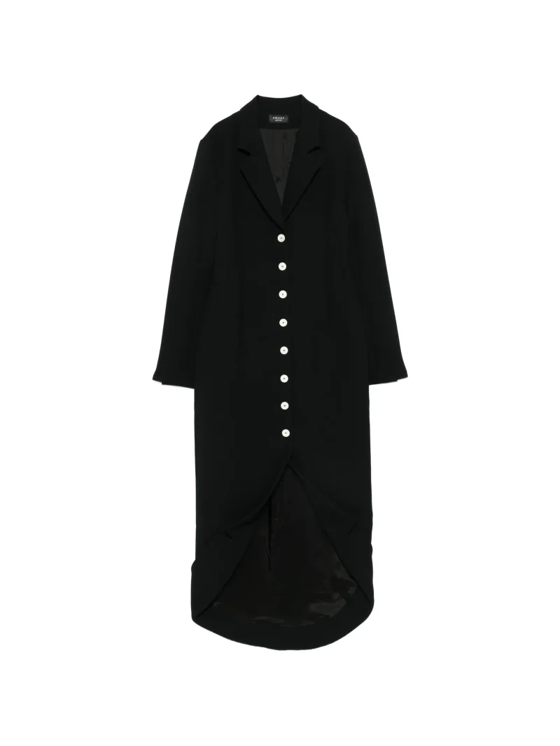 Rochie maxi A.W.A.K.E. Mode V-neck Asymmetric negru