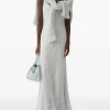 Rochie maxi Fabiana Filippi Openwork Knit albastru