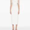 Rochie midi Cult Gaia Meri Beaded ecru