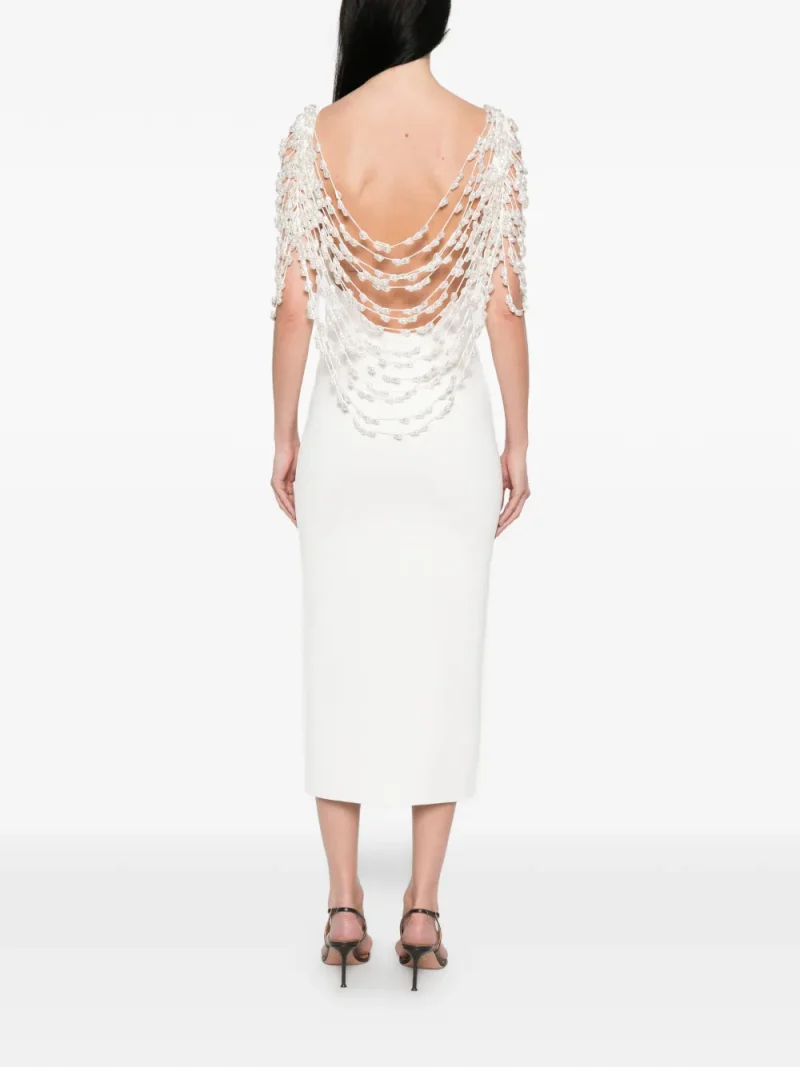Alternative view of Rochie midi Cult Gaia Meri Beaded ecru
