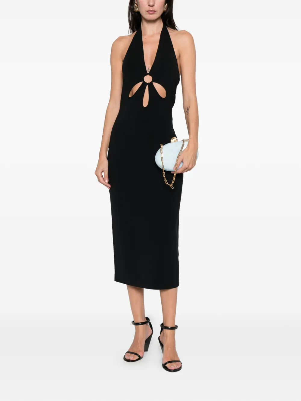 Rochie midi Cult Gaia Vinna negru - imagine 4