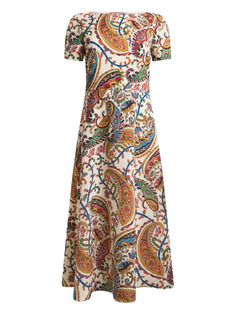 Rochie midi ETRO Paisley-Print multicolor
