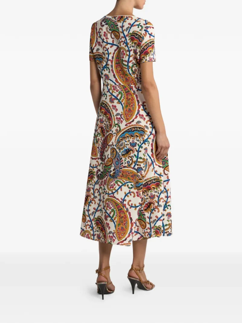 Alternative view of Rochie midi ETRO Paisley-Print multicolor
