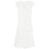 Rochie midi Simkhai Laura Lace-Detail Layered alb