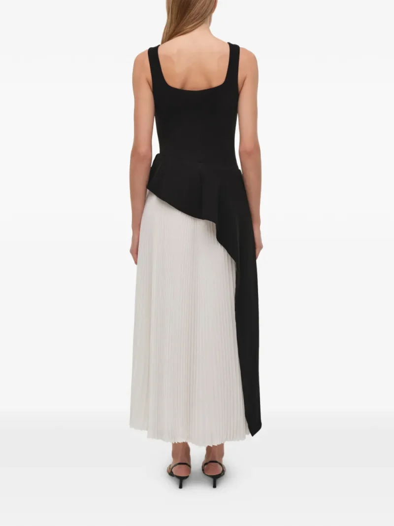 Alternative view of Rochie midi Simkhai Zayla Pleated negru