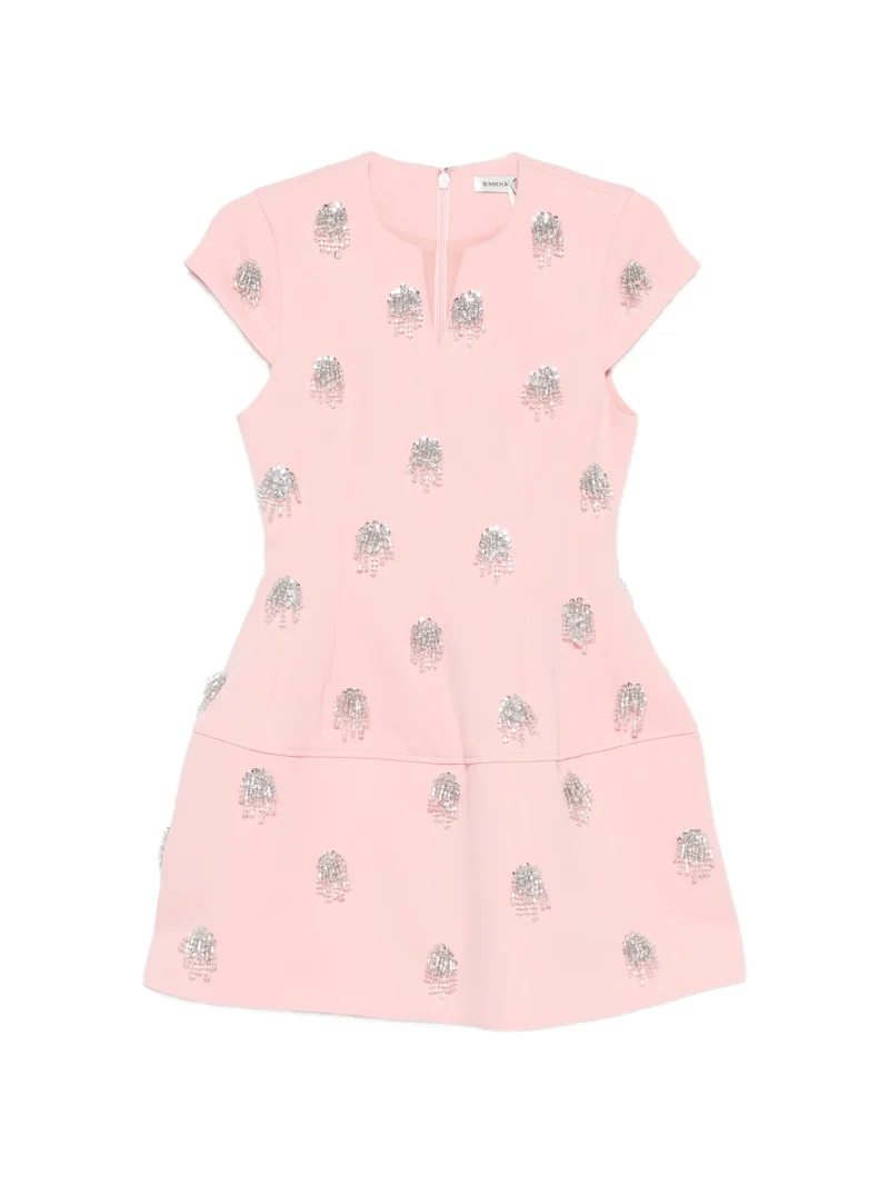 Rochie mini Simkhai Bethanie Twill Embellished roz