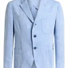 Sacou ETRO Striped single-breasted albastru