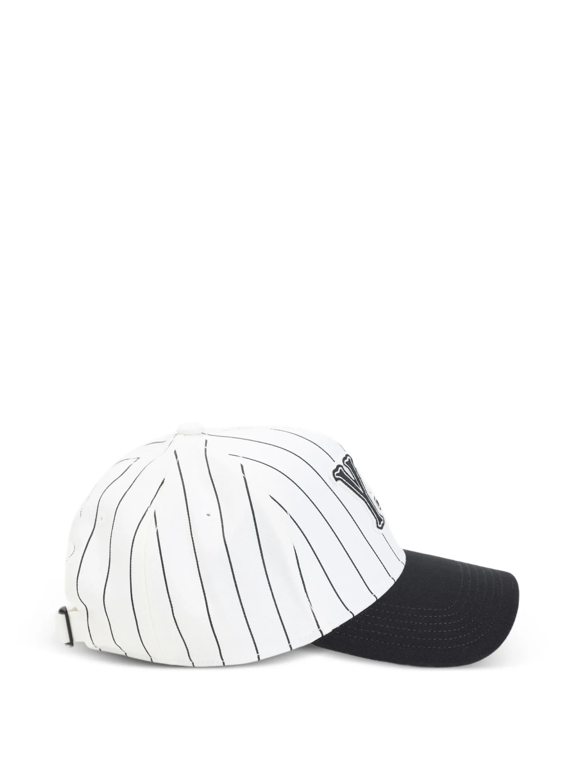 Sapca Y-3 Pinstripe Logo-Detail Baseball alb - imagine 2