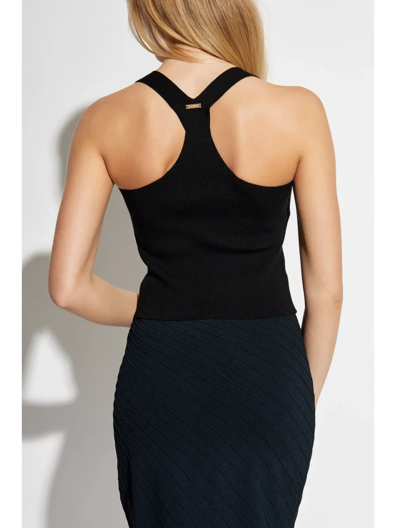 Alternative view of Top Cult Gaia Crawford Knitted negru