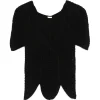 Top Cult Gaia Eliza Puff-Sleeve negru
