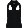 Top Cult Gaia Square-Neck negru