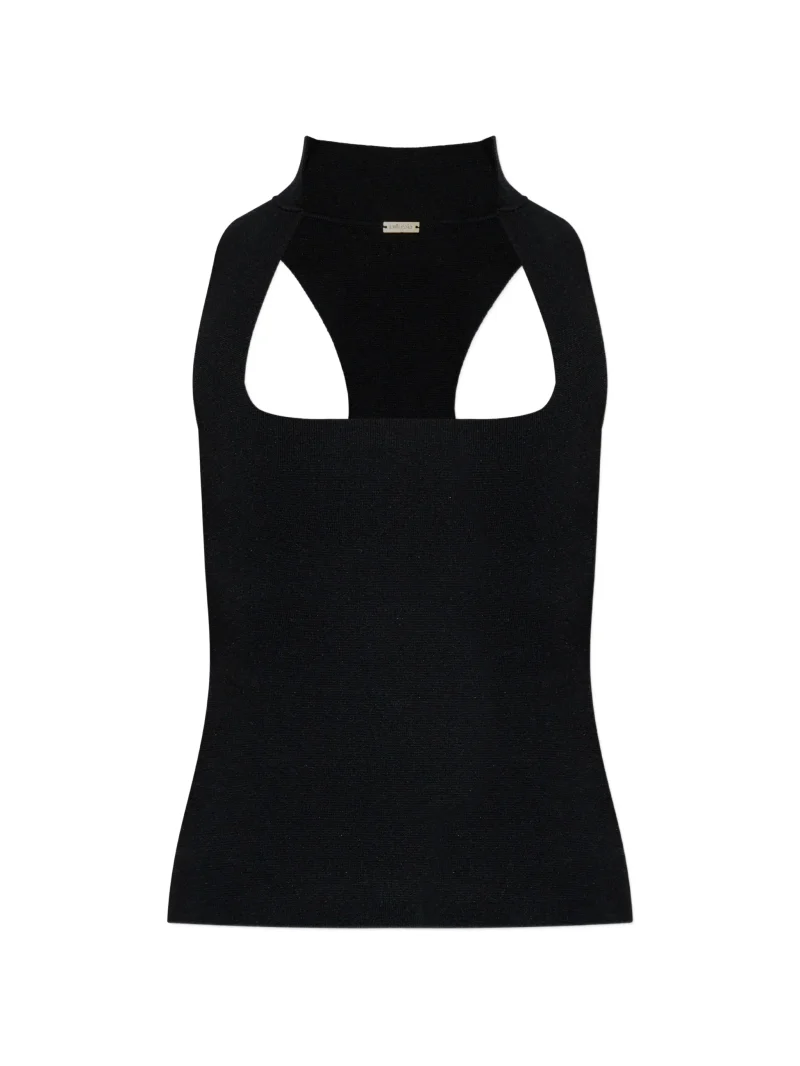 Top Cult Gaia Square-Neck negru