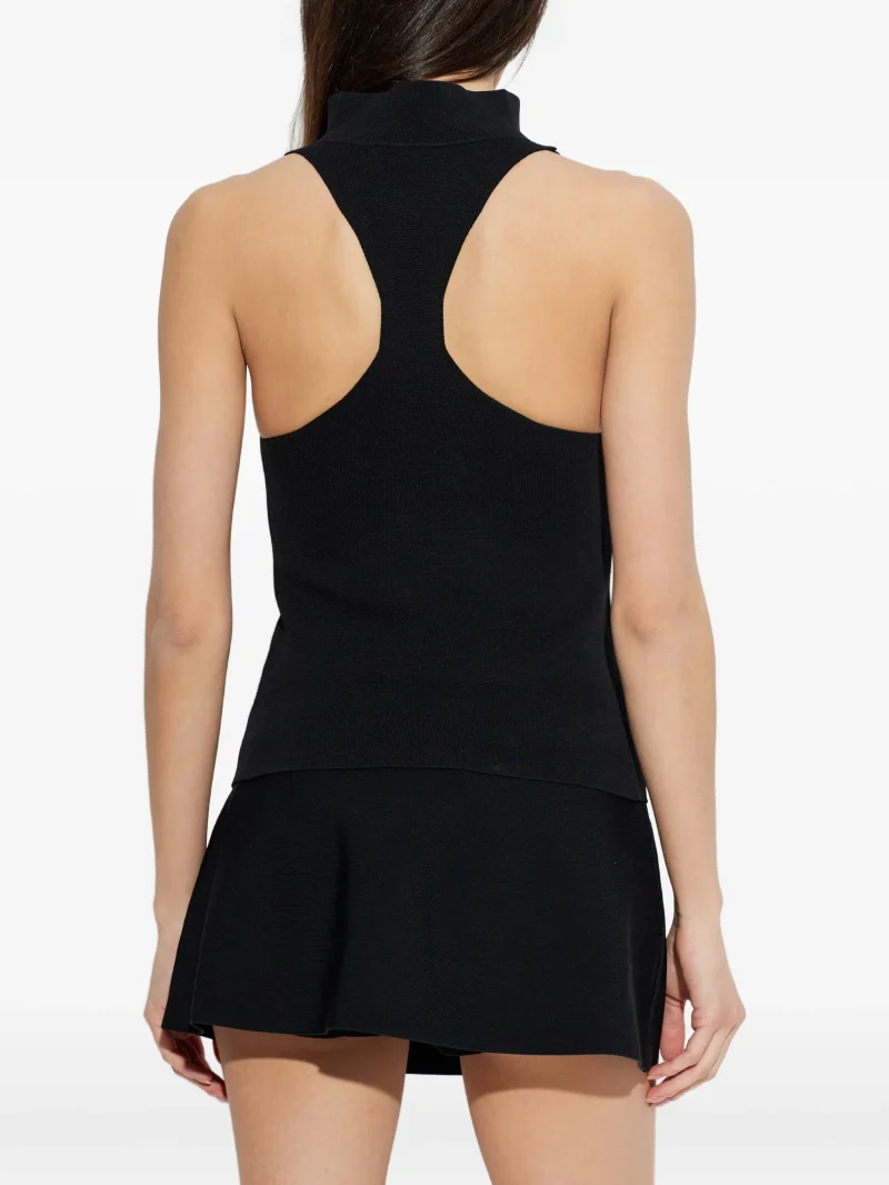 Alternative view of Top Cult Gaia Square-Neck negru