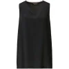 Top Fabiana Filippi V-neck Sleveless negru
