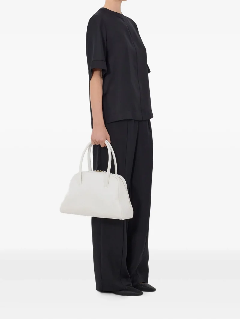 Alternative view of Top LouLou De Saison Havana lace-stitch silk negru