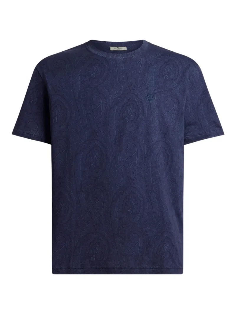 Tricou ETRO Arnica-Motif T-shirt bleumarin