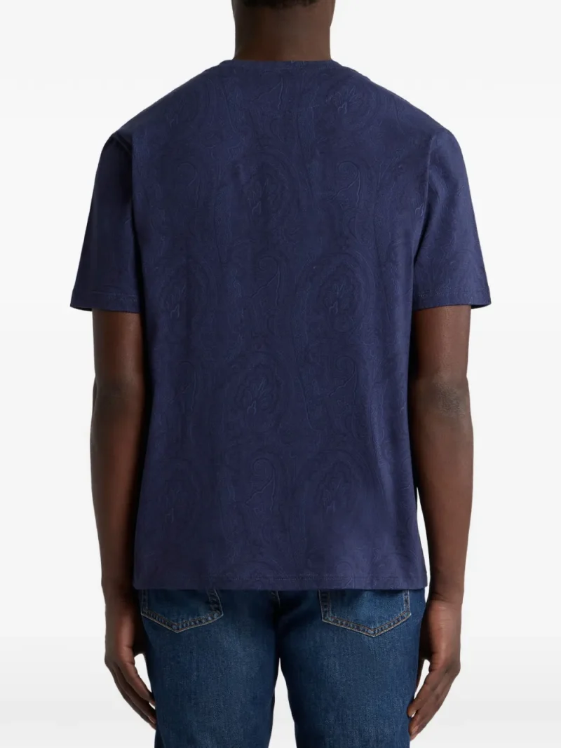 Alternative view of Tricou ETRO Arnica-Motif T-shirt bleumarin