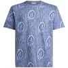 Tricou ETRO Floral Paisley Cotton albastru