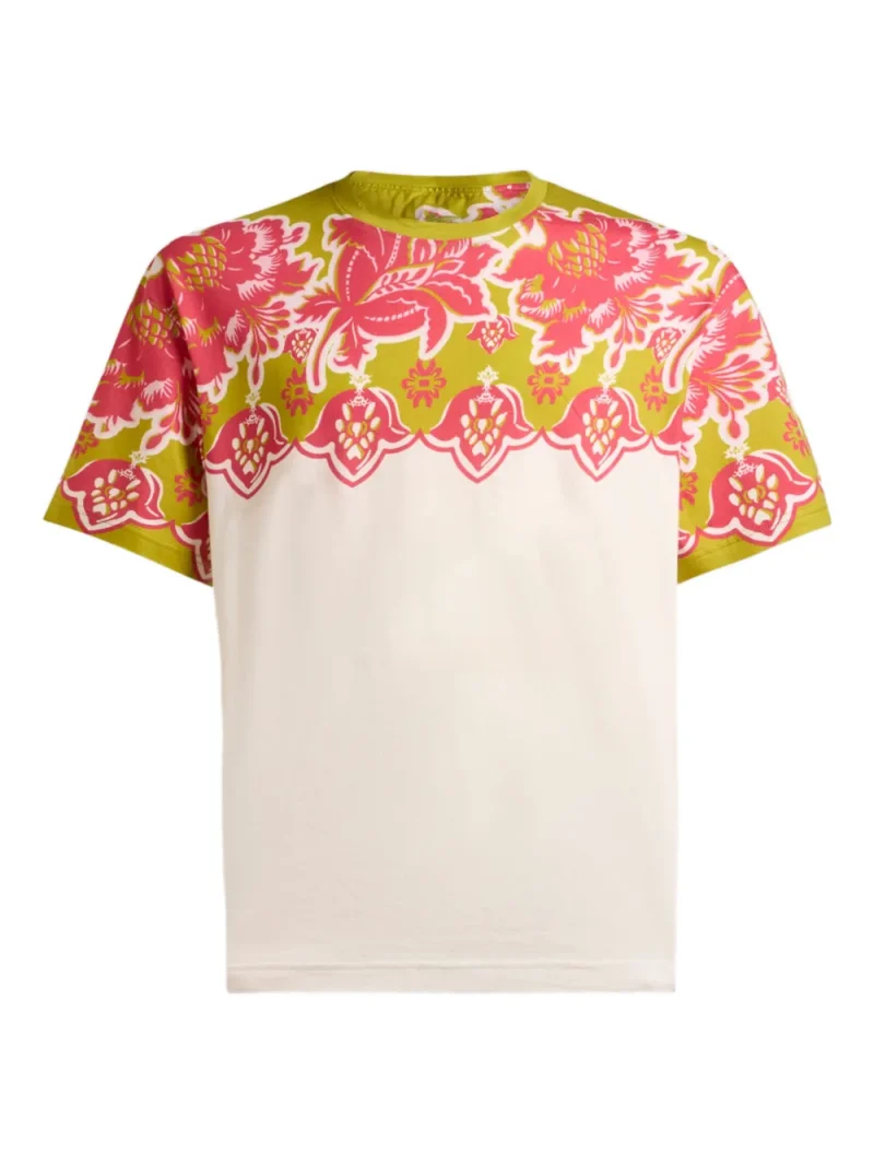 Tricou ETRO Floral-Print bej