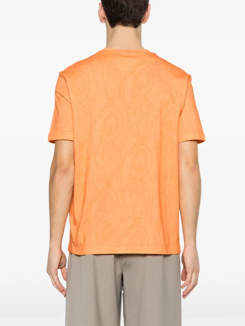 Alternative view of Tricou ETRO Paisley-Print portocaliu