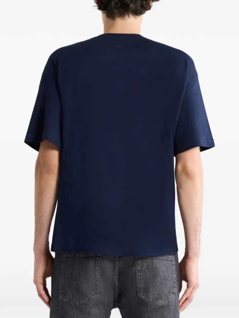 Alternative view of Tricou ETRO Placed Leopard-Print T-shirt bleumarin